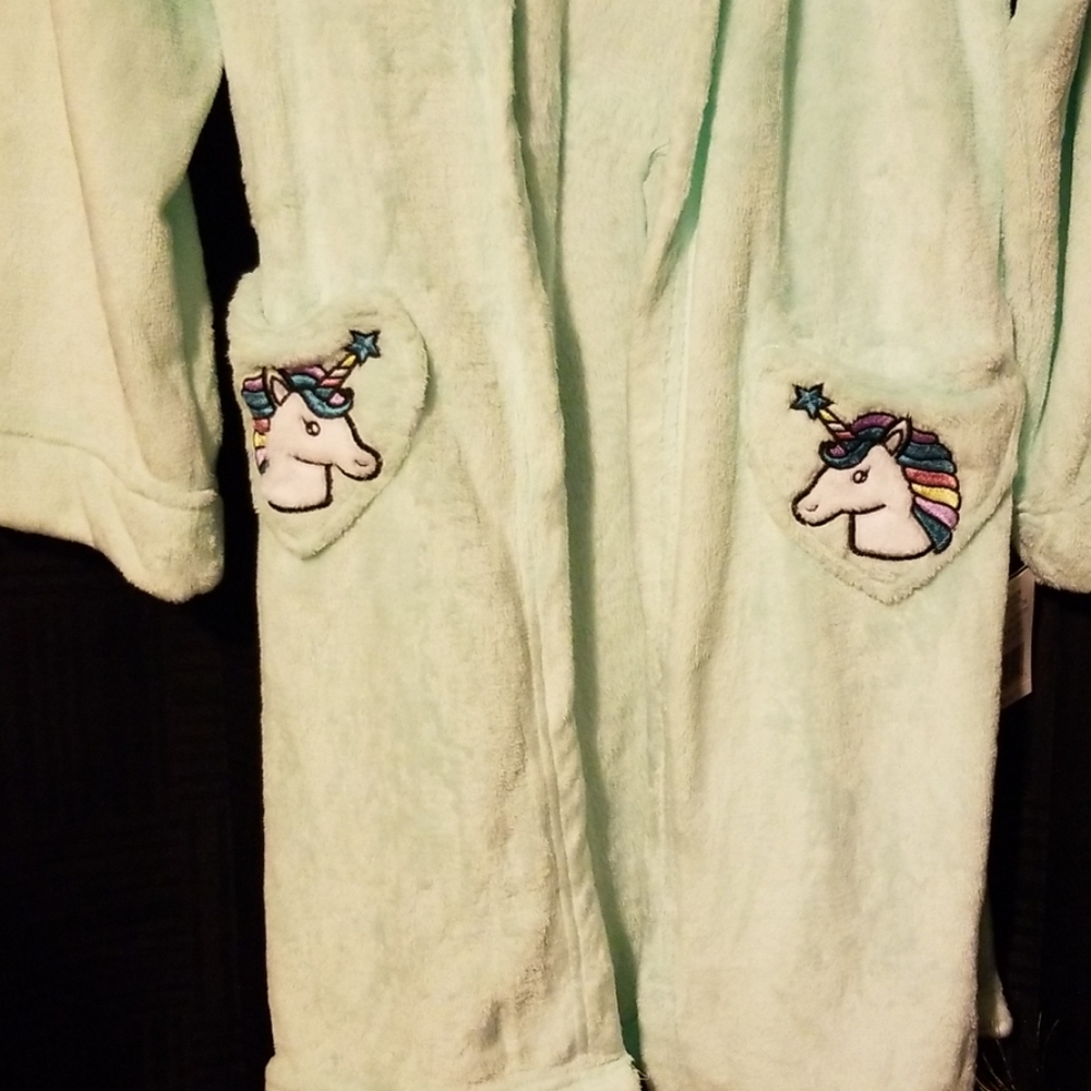 Adorable NWT Cuddle Duds Unicorn Robe Sz girls Lg - Picture 3 of 7